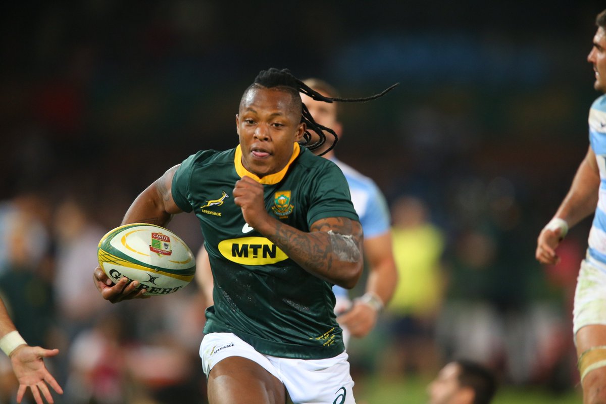 Springbok Sbu Nkosi in for injured winger Cheslin Kolbe - Sports Leo