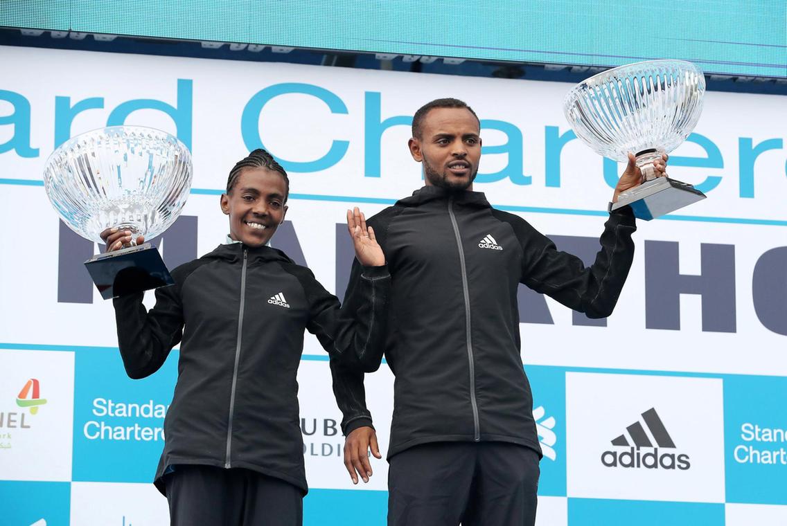 Ethiopian Worknesh Degefa dominates Dubai Marathon - Sports Leo