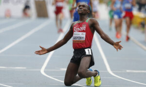 Heristone Wanyonyi gold in race walking