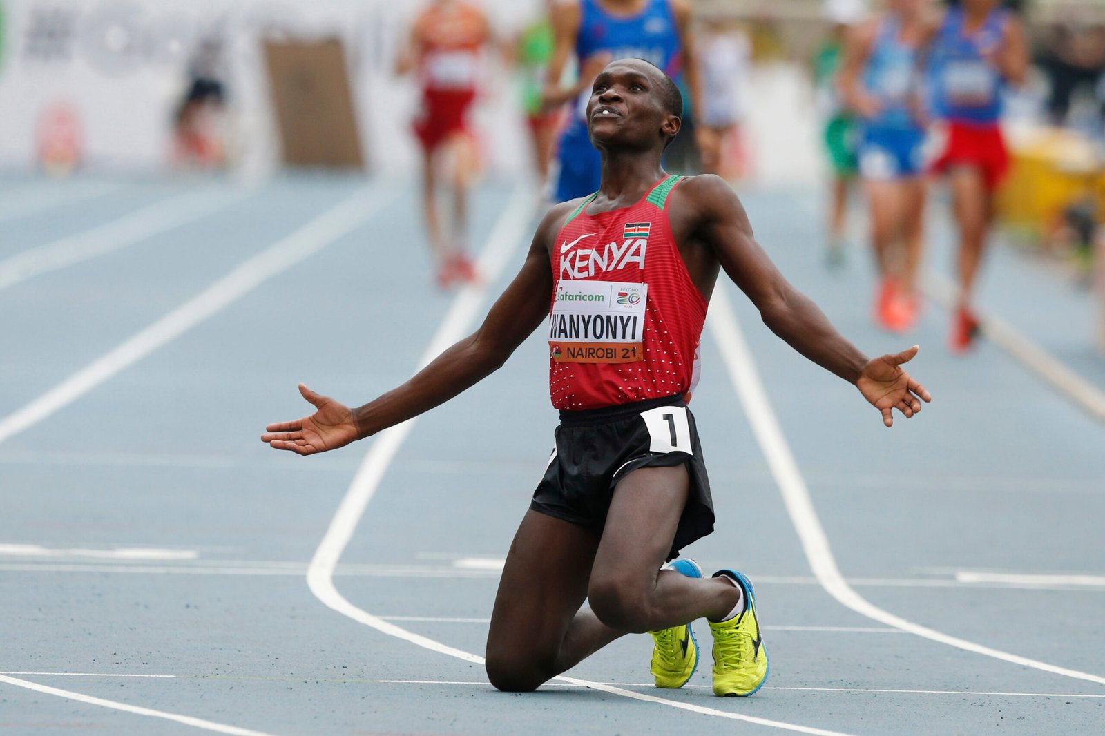 Heristone Wanyonyi gold in race walking