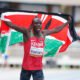 Emmanuel Wanyonyi celebrates after winning the World Under-20 800m title in Nairobi. PHOTO/World U20 LOC