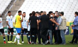 Brazil-Argentina suspended tie