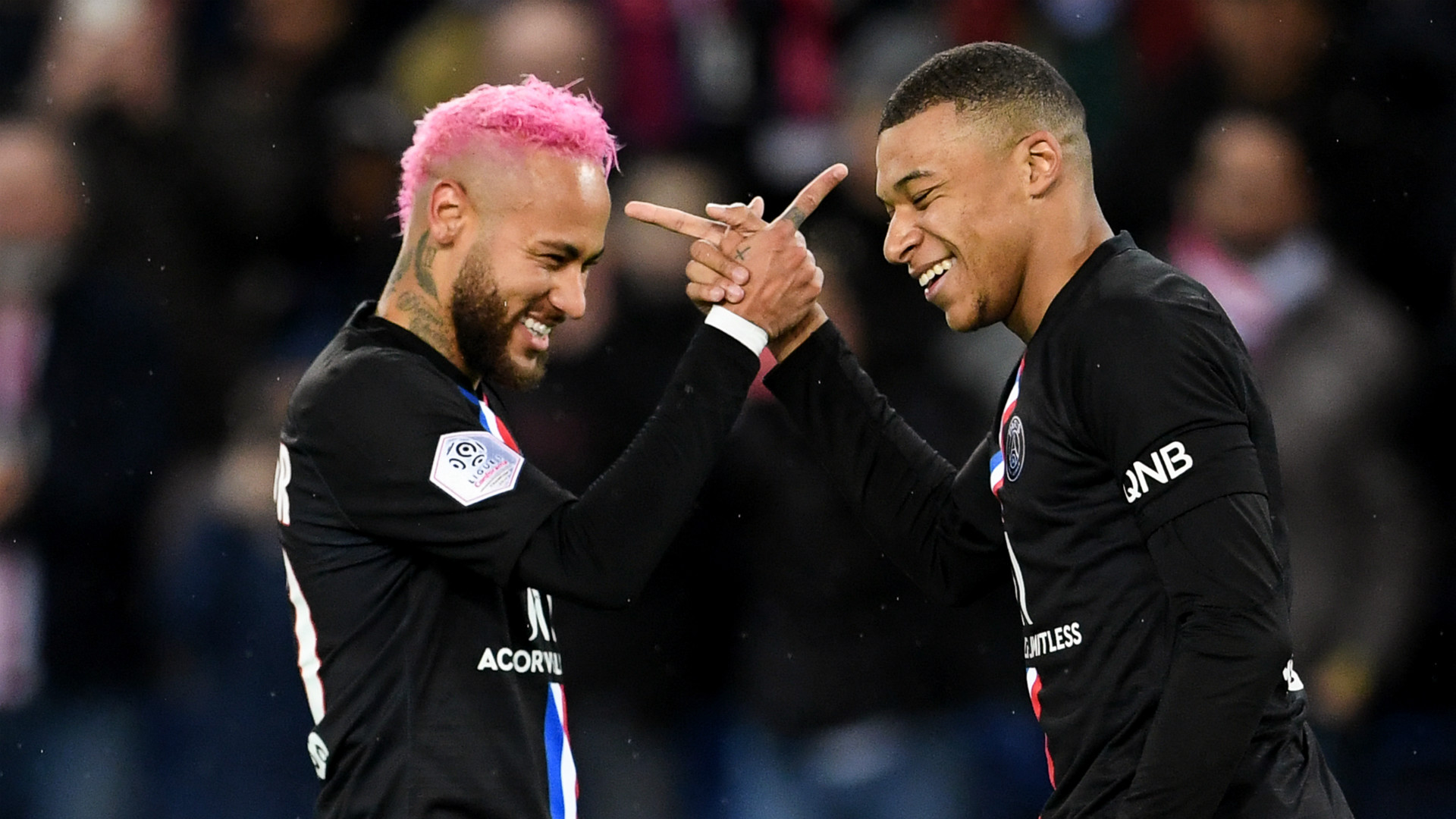 Mbappe with Neymar