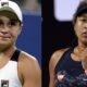 Ashleigh Barty with Naomi Osaka