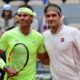 Roger Federer with Rafael Nadal