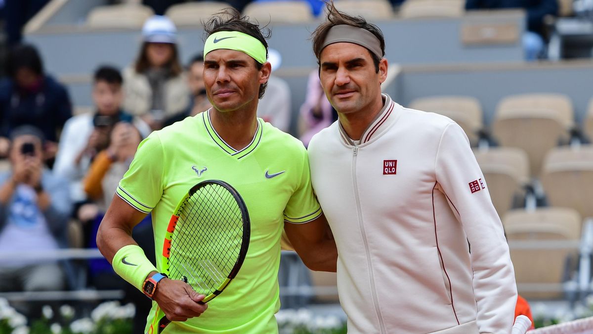 Roger Federer with Rafael Nadal