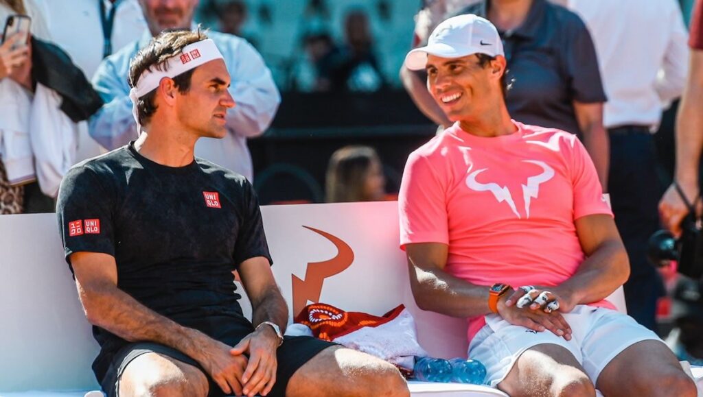 Roger Federer, rafel Nadal in Cape Town South Africa