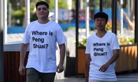 Peng Shuai supporters