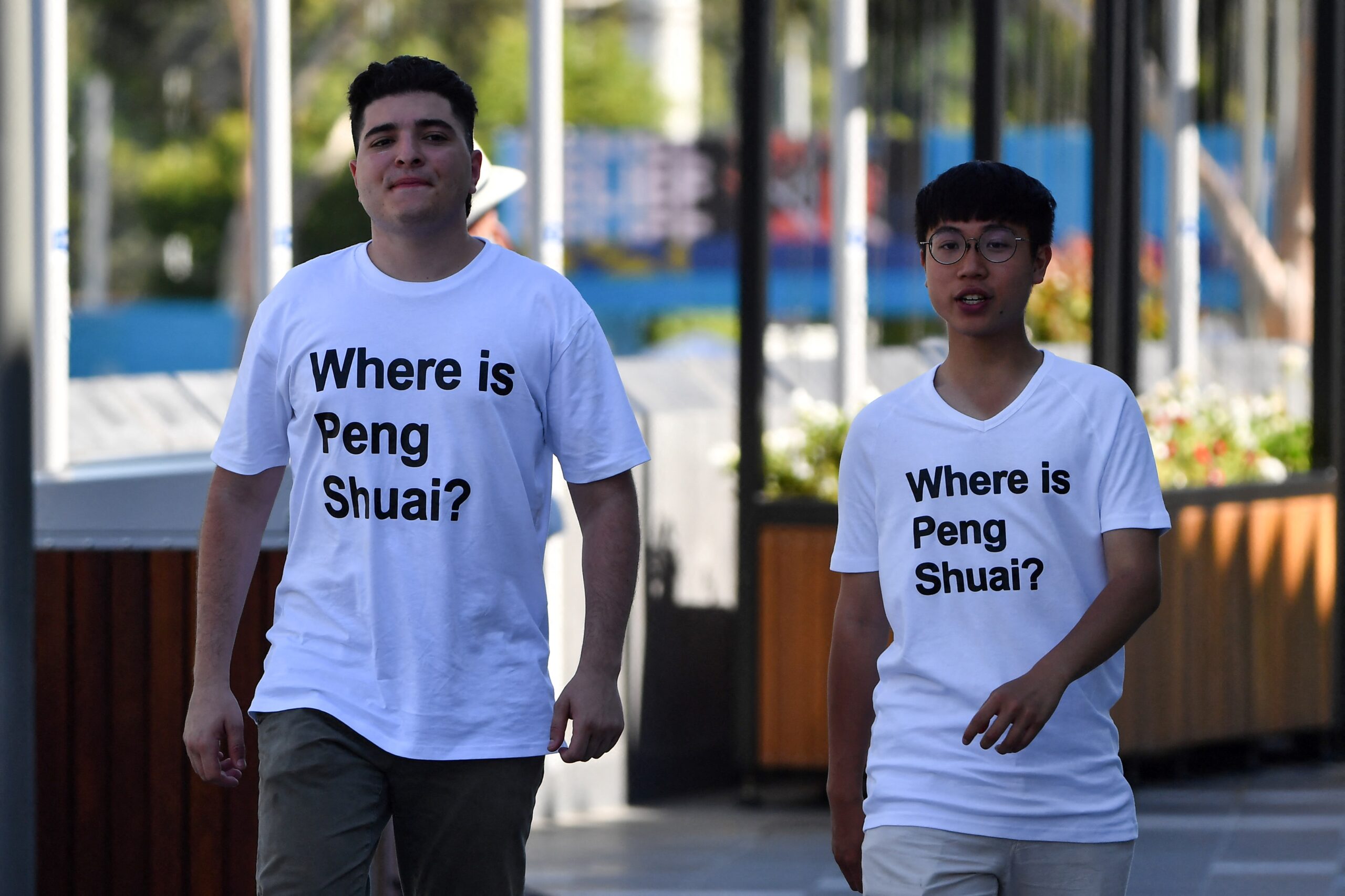 Peng Shuai supporters