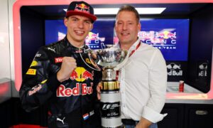 Max Verstappen with his father Jos Verstappen