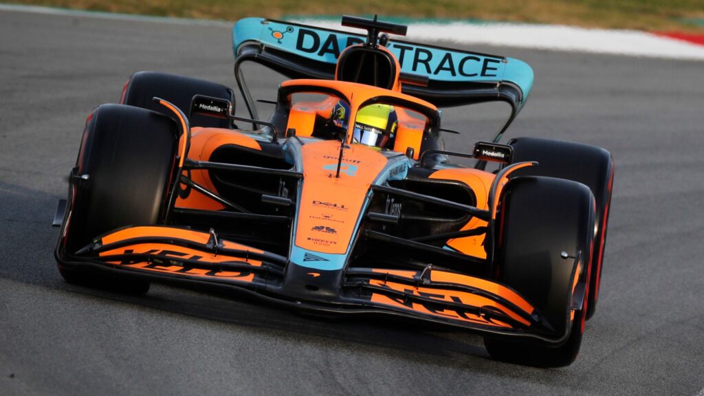 Lando Norris F1 testing