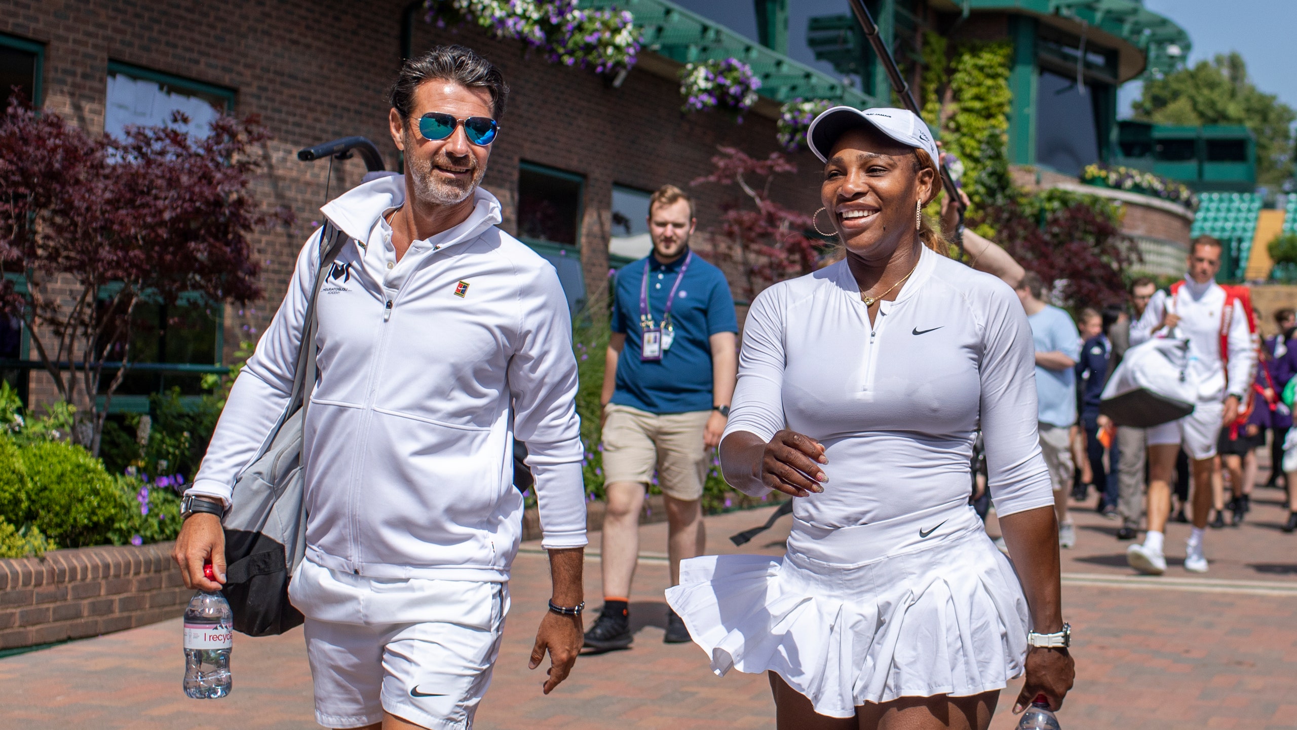 Serena Williams with Patrick Mouratoglou