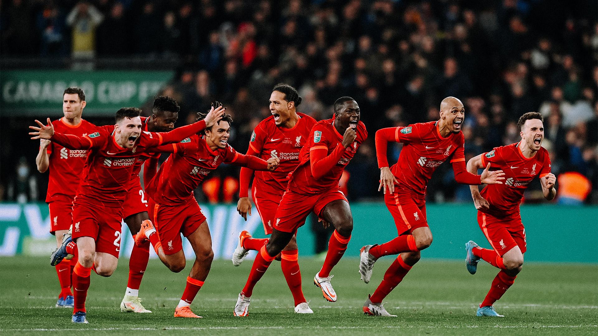 liverpool carabao cup celebrations 280222