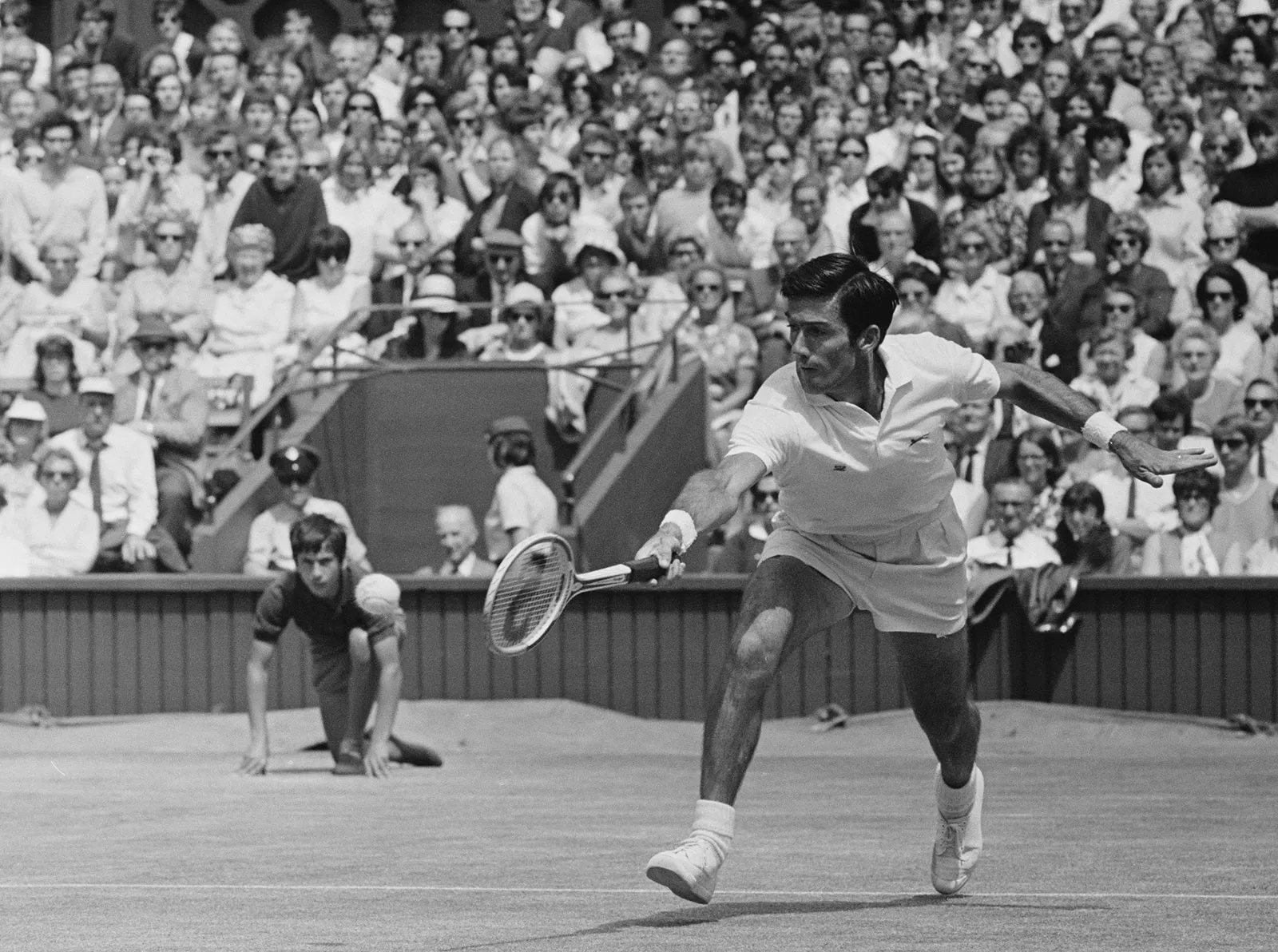 Australian tennis player Ken Rosewall at Wimbledon June 30 1970