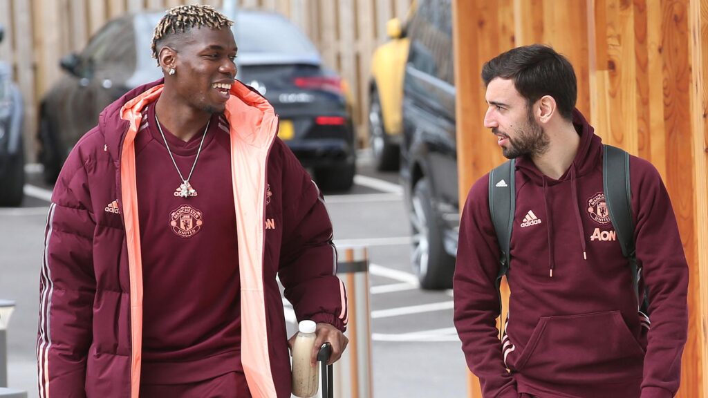 Paul Pogba and Bruno Fernandes