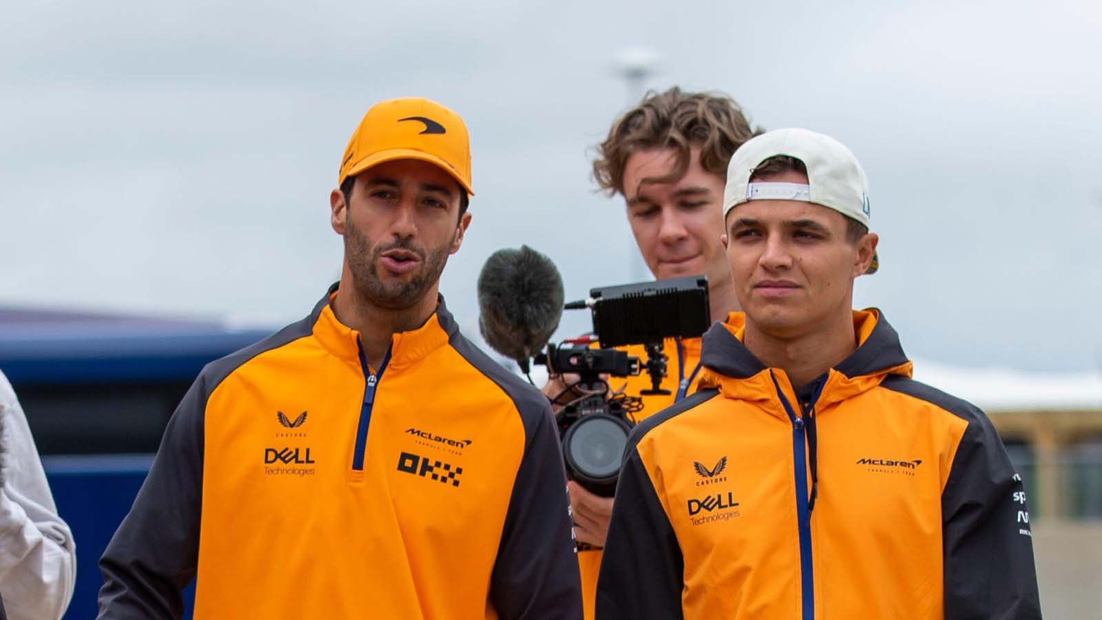 Daniel Ricciardo with teammate