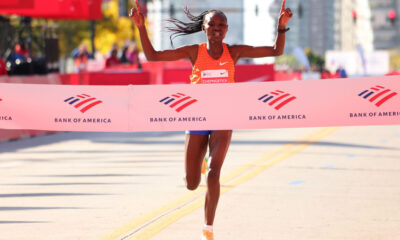 Ruth Chepng'etich winning the Chicago Marathon. PHOTO/Courtesy