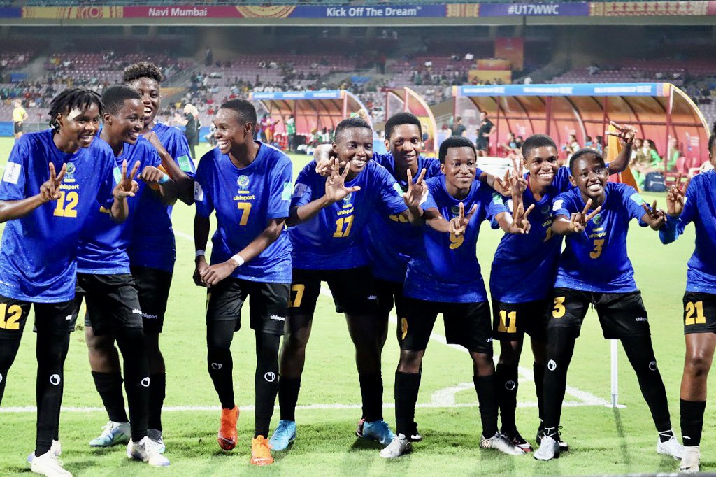 Tanzania players celebrate