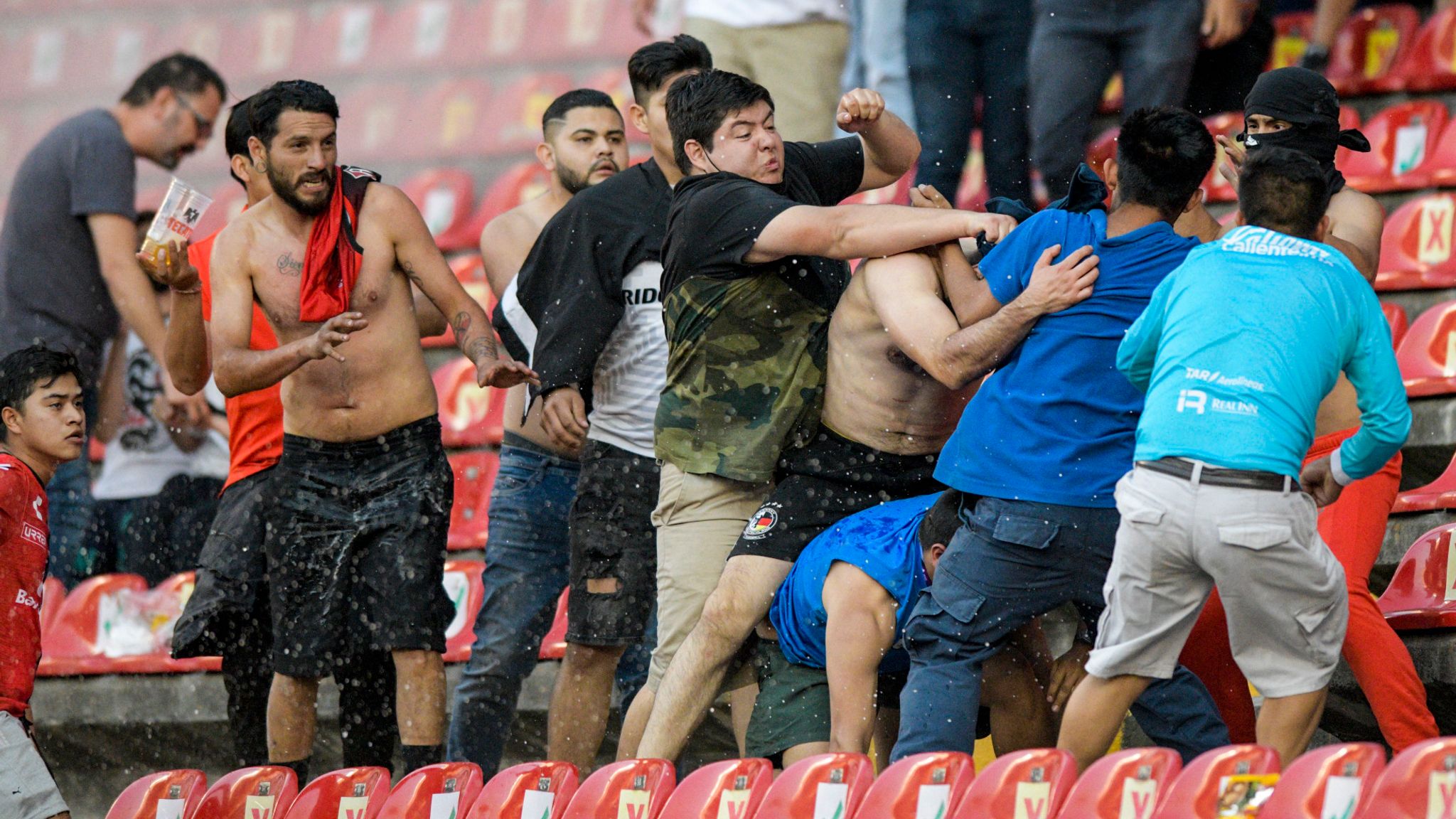 Mexico fan fight