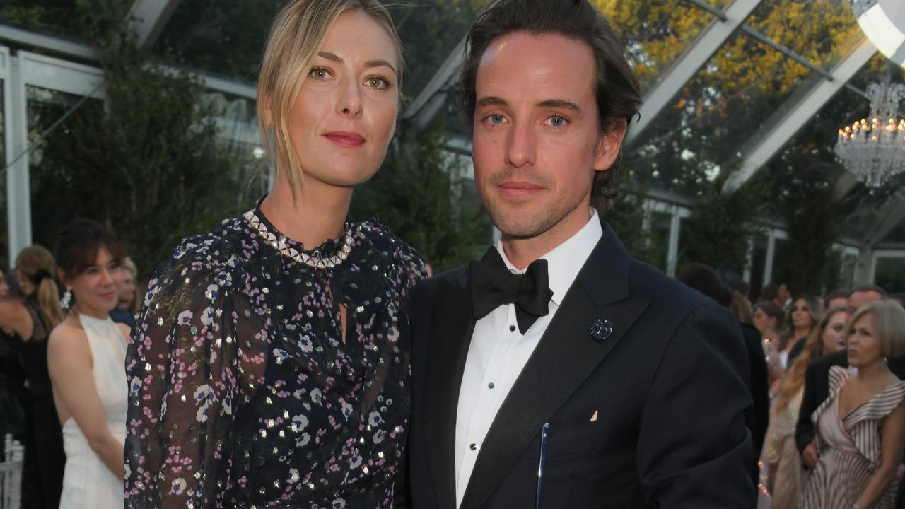 Maria Sharapova with hubby Alexander Gilkes