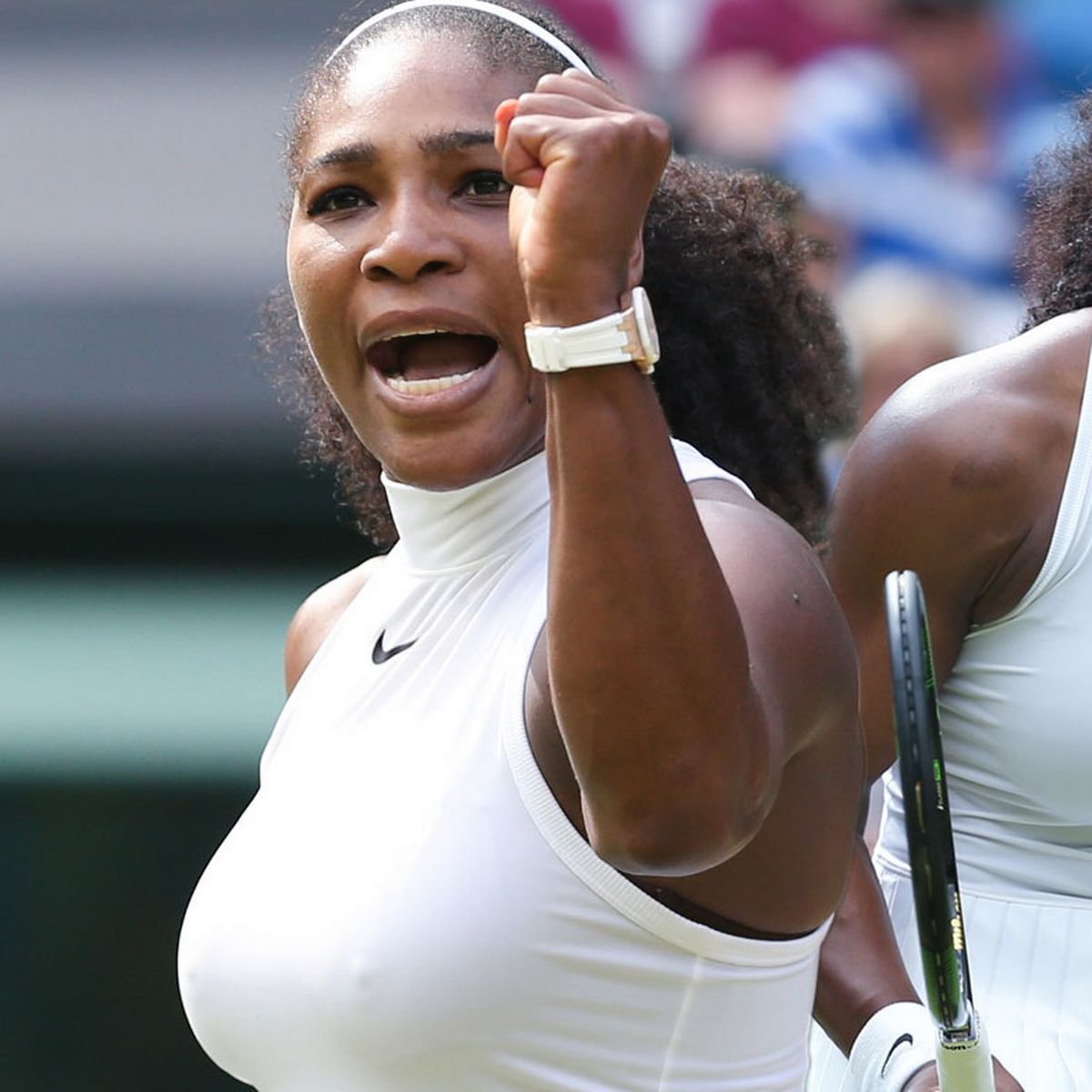 Serena Williams in Wimbledon no bra dress code