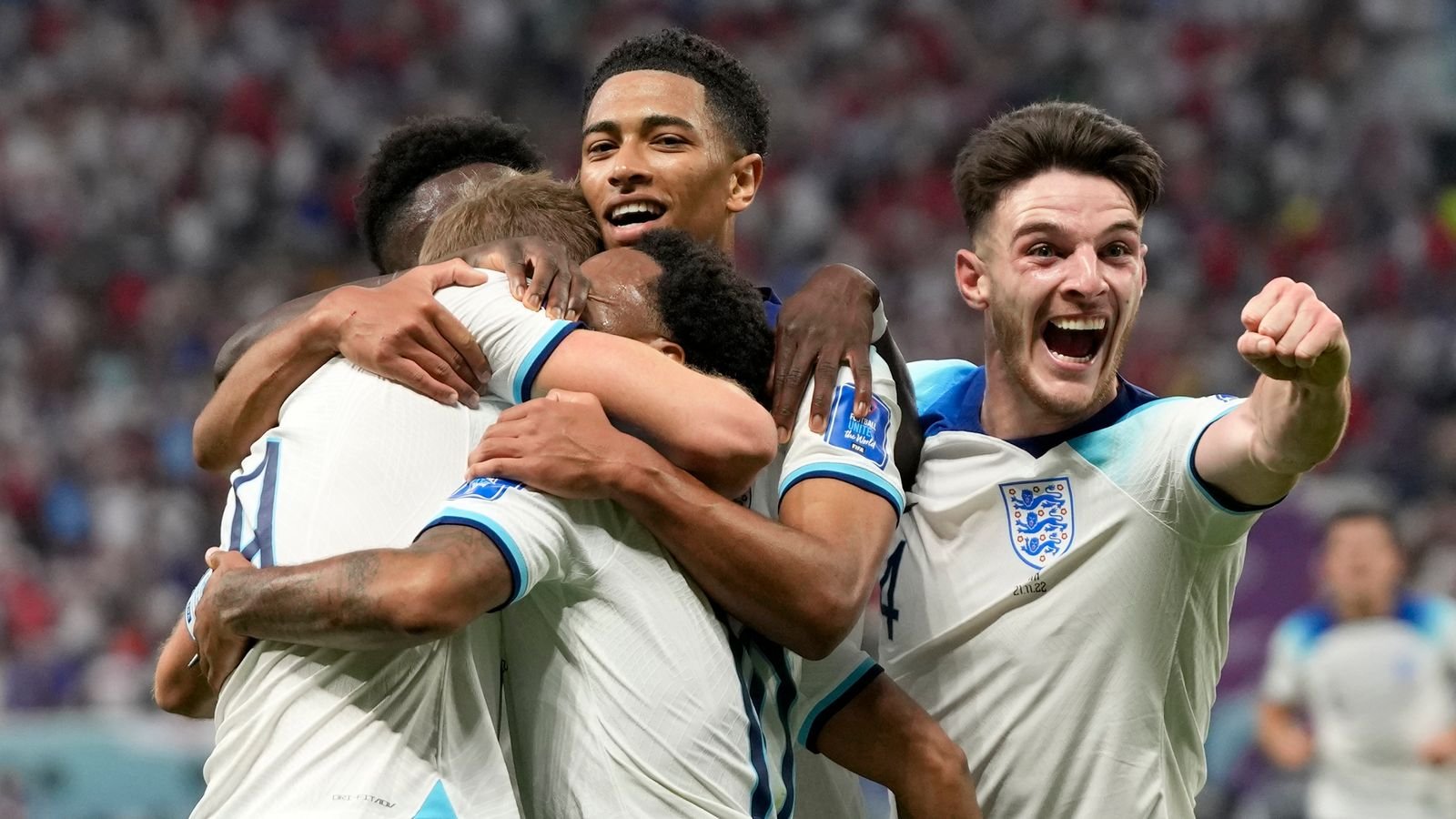 England Celebrate Win