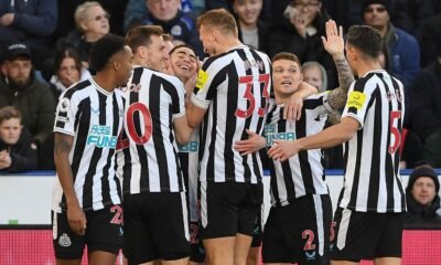Newcastle Celebrate win as they move second.