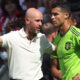 Ronaldo with former coach, Ten Hag