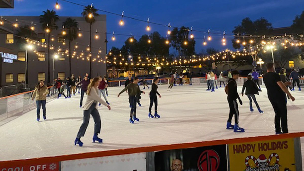Ice skating 