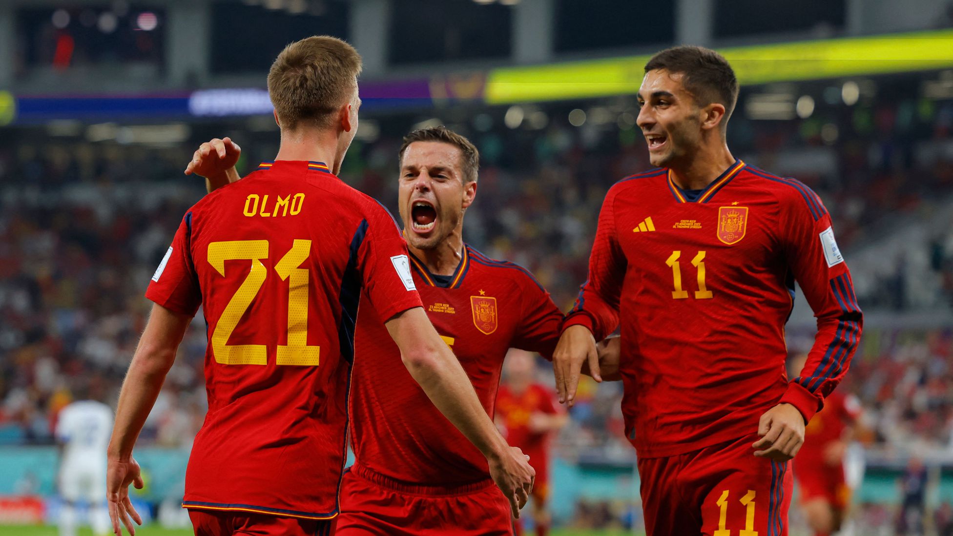 Spain Nationa Team Celebrate