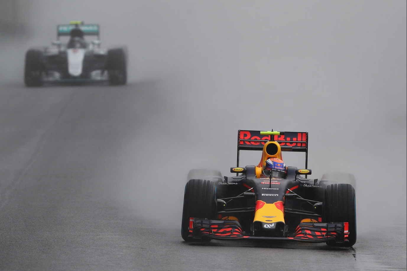 Verstappen in action 