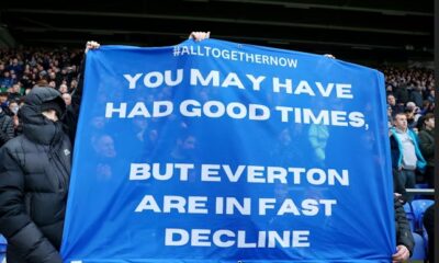 Everton fc protest Reuters