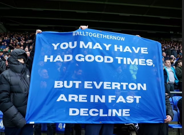 Everton fc protest Reuters