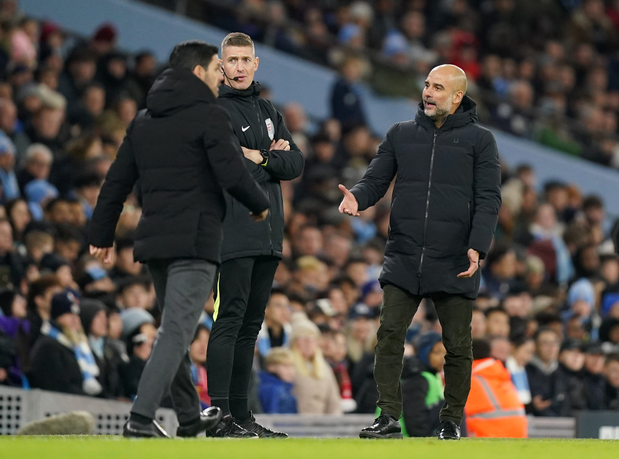 Pep Guardiola and Arteta 