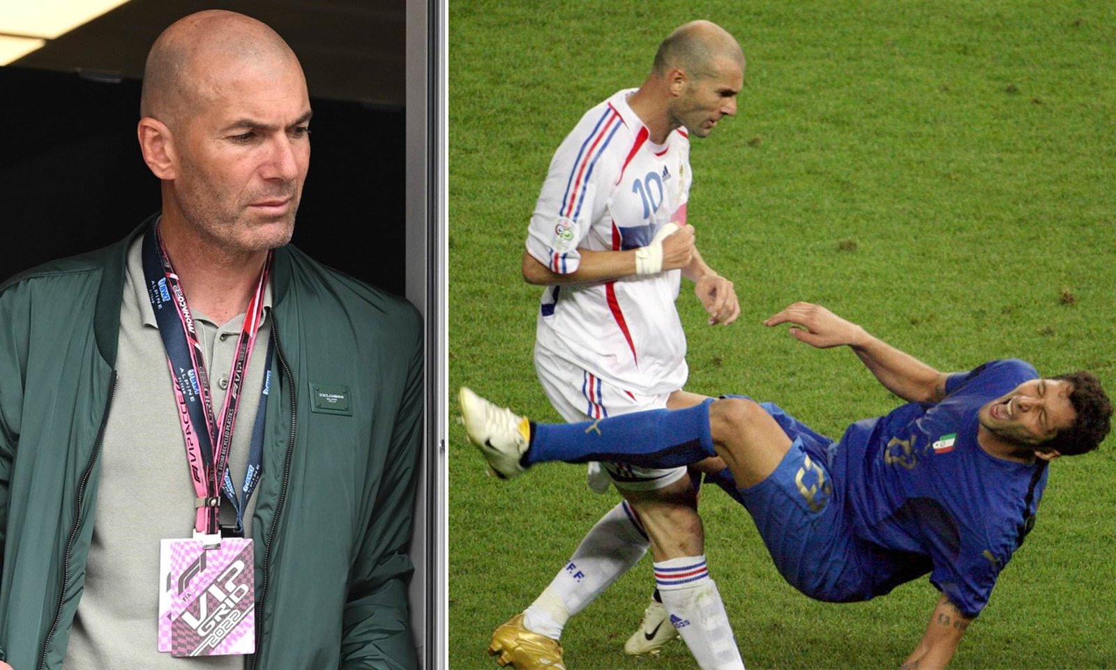 Zinedine Zidane red card