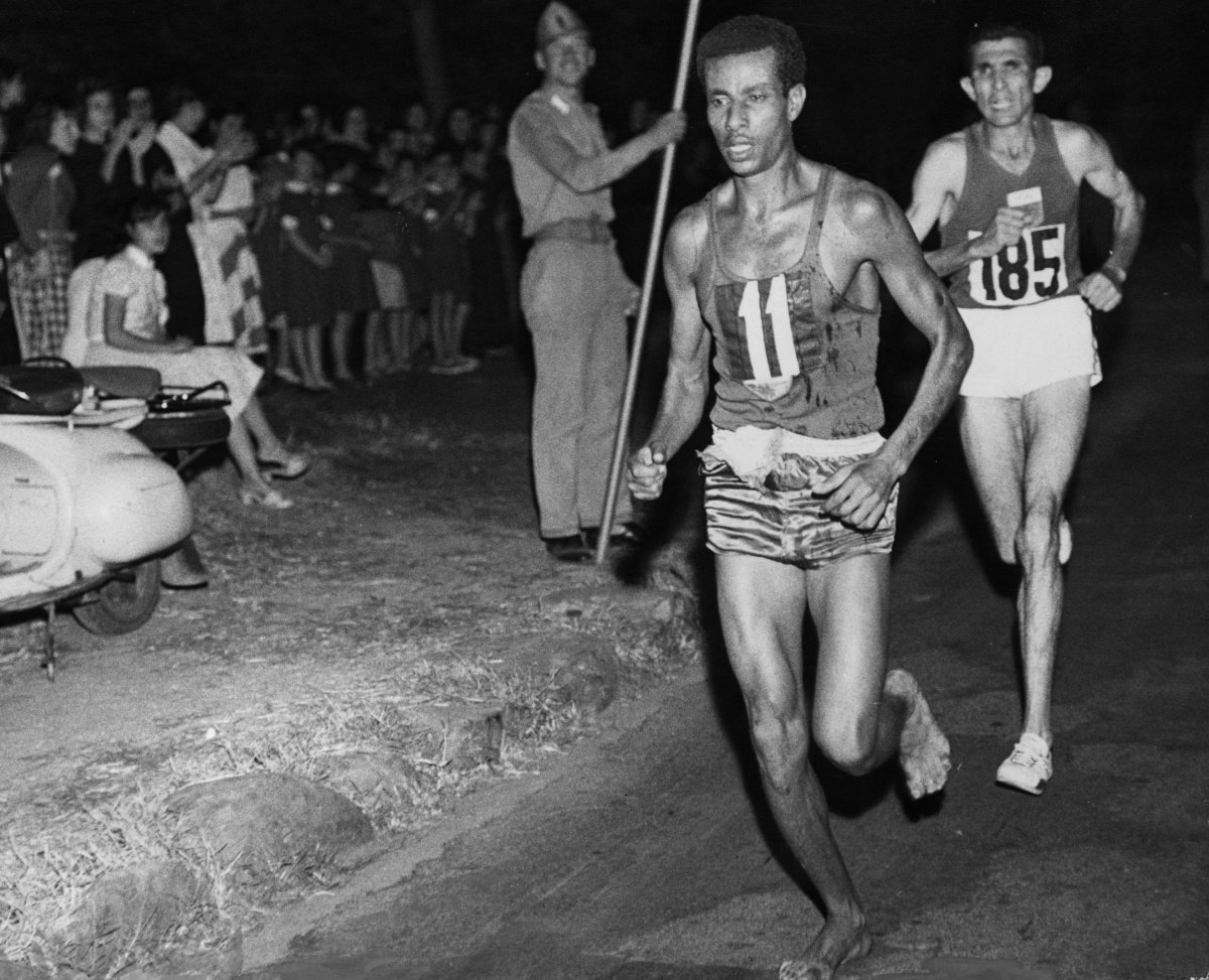 Abebe Bikila marathon runner