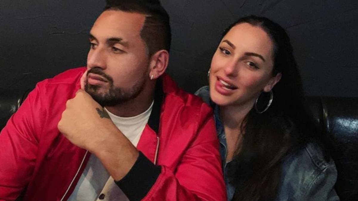 Nick Kyrgios with Chiara Passari