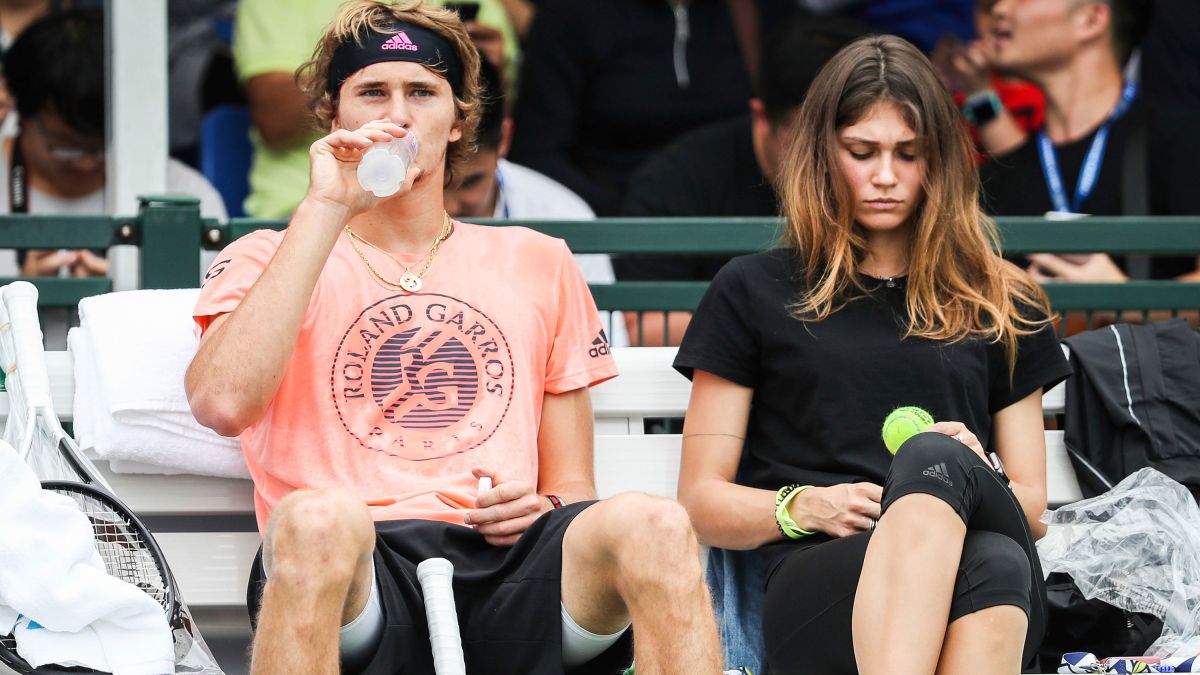 Alexander Zverev with Olya