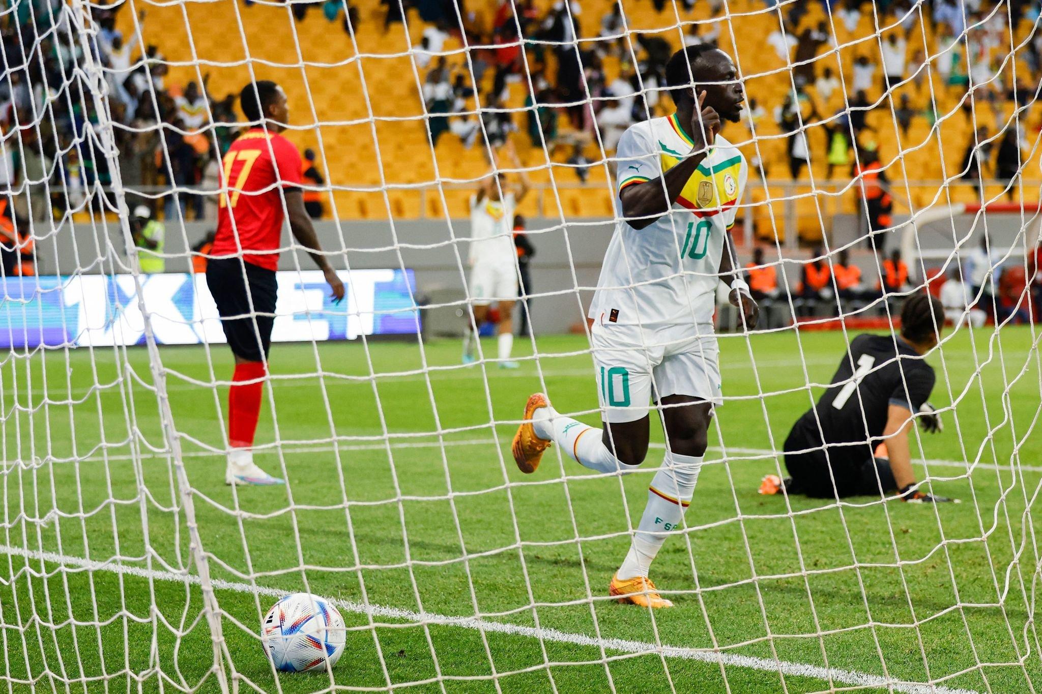 Sadio Mane celebrates his goal. PHOTO/Courtesy