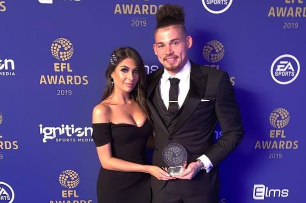 Kalvin Phillips with his girlfriend.