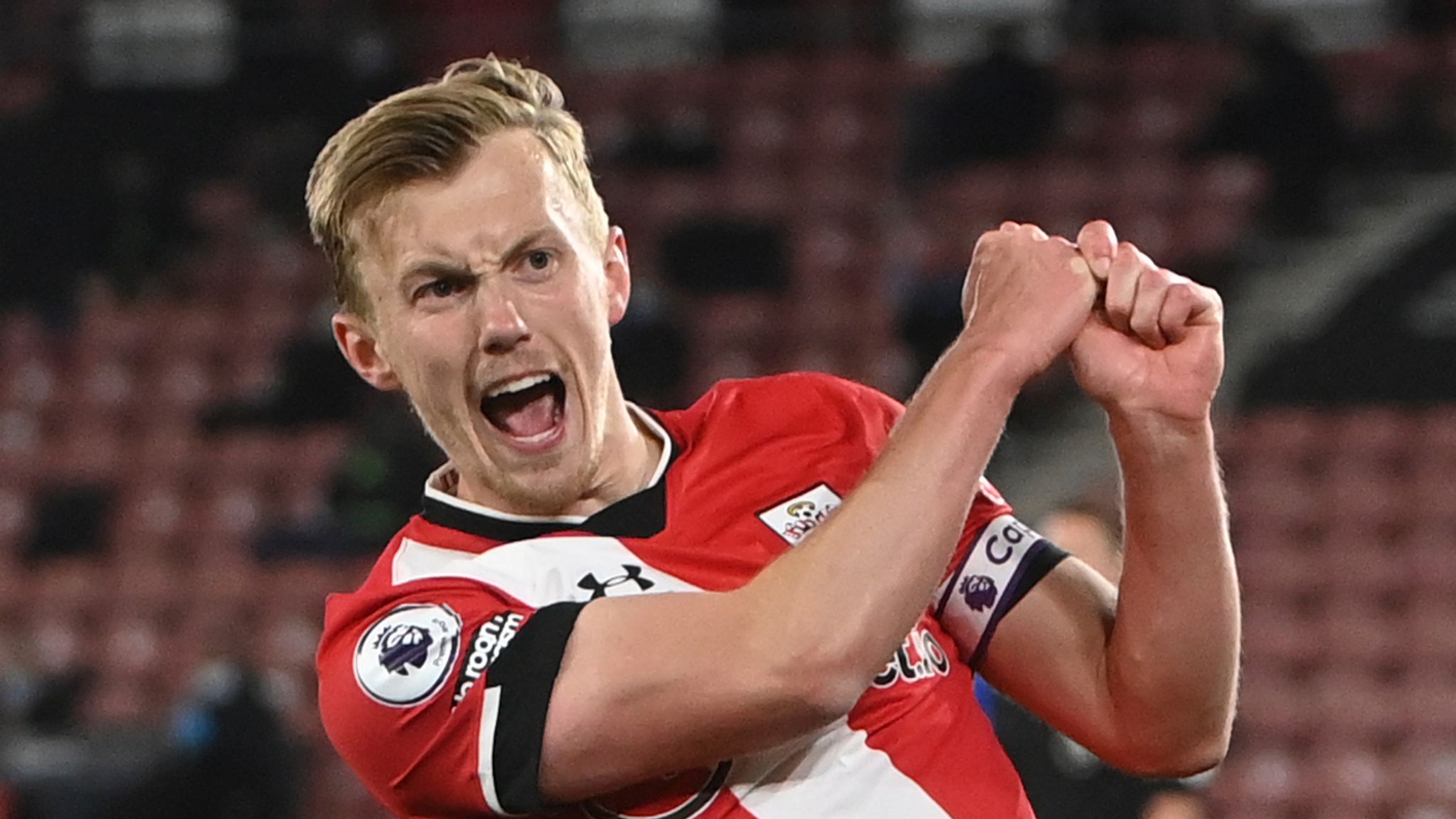 Southampton midfielder James Ward-Prowse