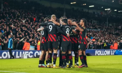 Manchester City beat Fulham to go top of the table Manchester City