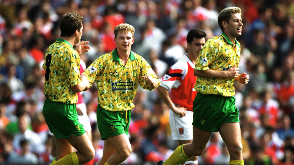 Norwich in the 1992/93 season.