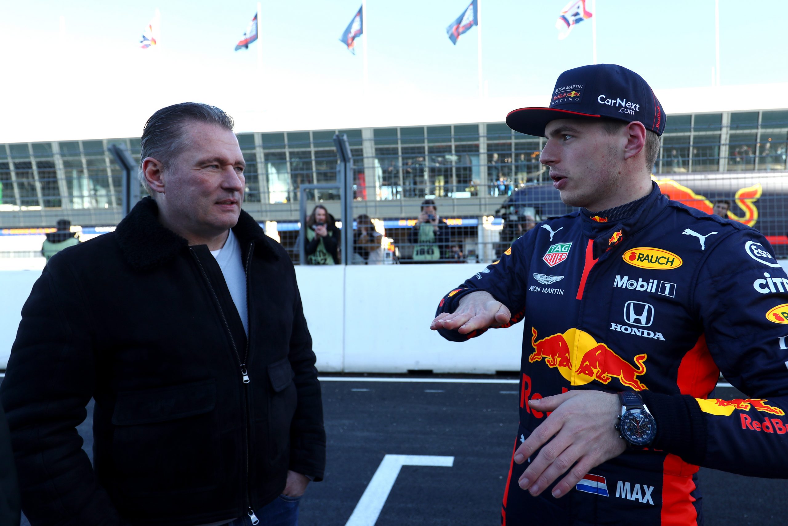 Max Verstappen with his father Jos Verstappen