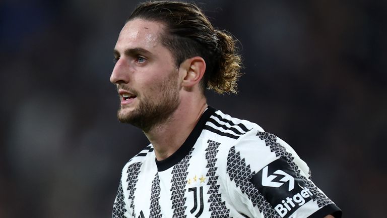 Juventus midfielder Adrien Rabiot - Manchester United target