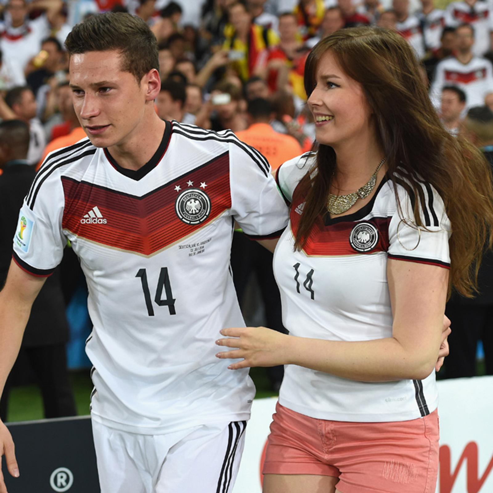 Draxler with his then girlfriend