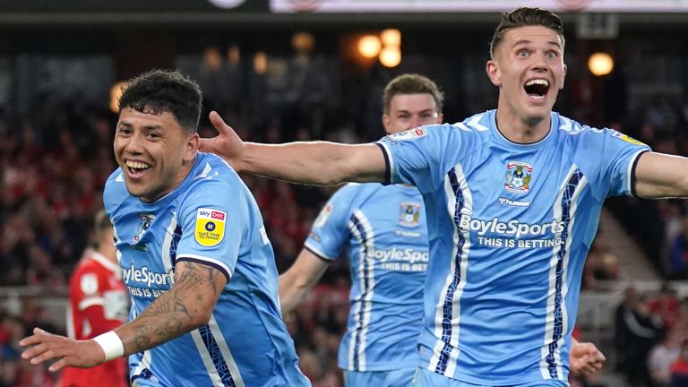 Middlesbrough 0-1 Coventry City Championship play-off