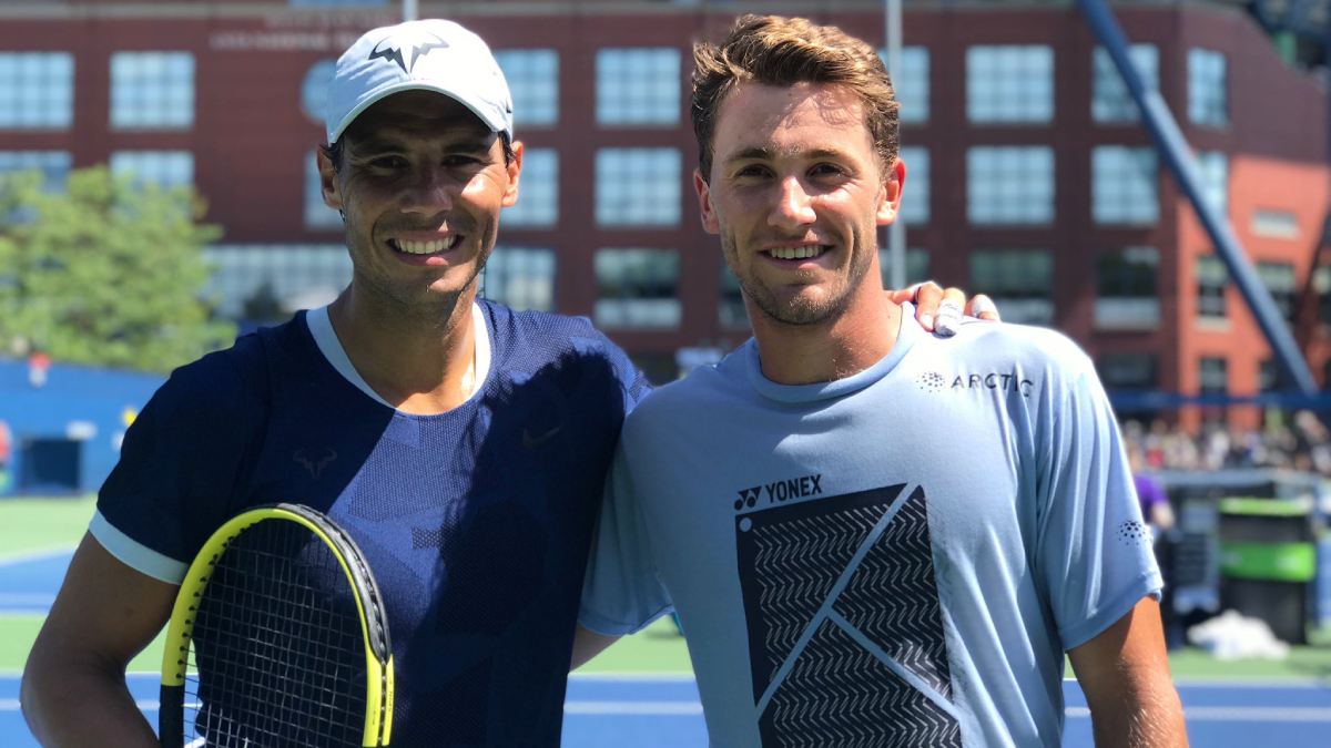 Rafael Nadal with Casper Ruud