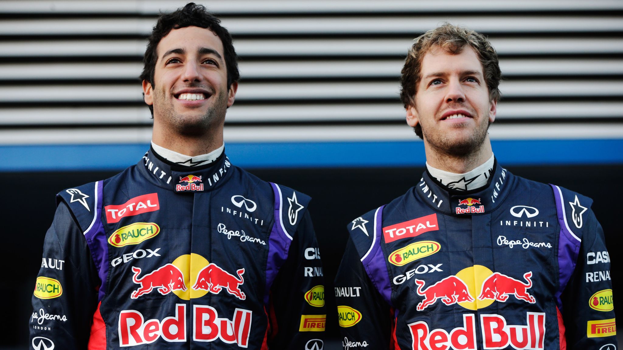 sebastian vettel with Daniel Ricciardo