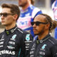 Lewis Hamilton and George Russels